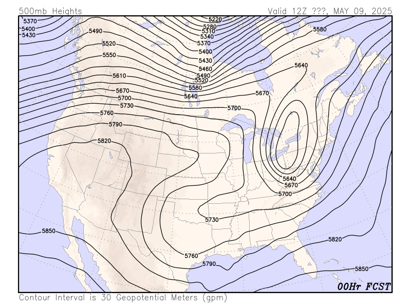 GFS Model Forecast Maps